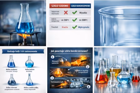 Dlaczego kolby laboratoryjne ze szkła borokrzemowego są standardem w chemii — zalety, trwałość i zastosowania